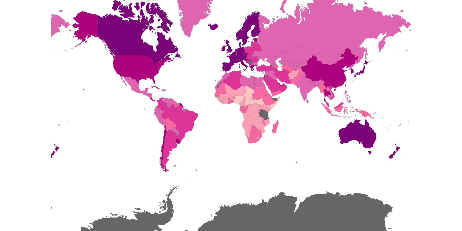 Global Life Expectancy (2020) Map | Mapstack